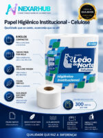 Higiênico Big Rolo 8x300m Celulose - Imagem 3