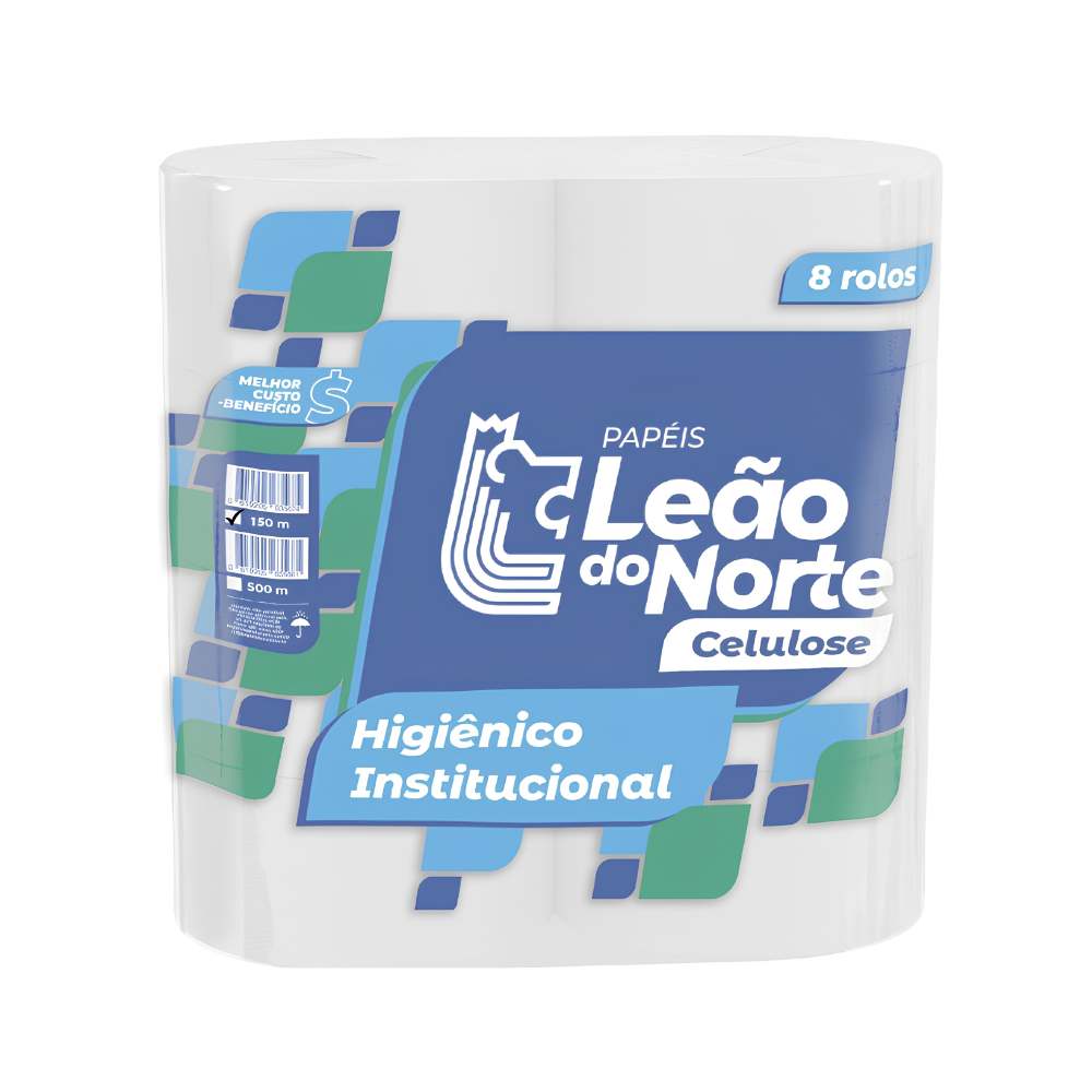 HIGIENICO BIG ROLO 8x150m CELULOSE Higiênico Big Rolo 8x150m Celulose - Imagem 1
